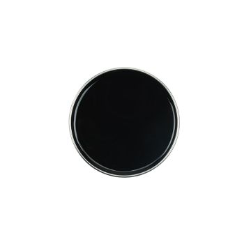 Top view of an open can of GiGi Dark Honee showing its almost black, dark brown color